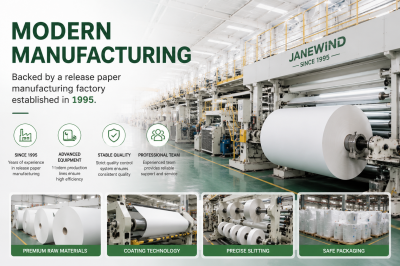 Modern Manufacturing Backed by a release paper manufacturing factory established in 1995
