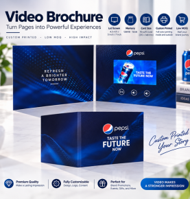 4.3inch Custom Print Video Brochure for Brand Promotion